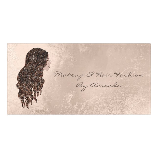 Ivory Beauty Salon Lash Makeup Hairdresser Door Sign (Classic Front)