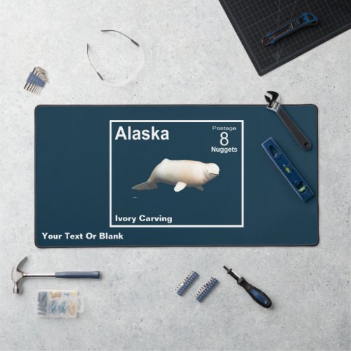 Ivory Beluga _ Alaska Postage Desk Mat