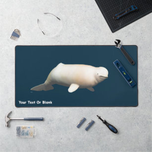 Ivory Beluga Desk Mat