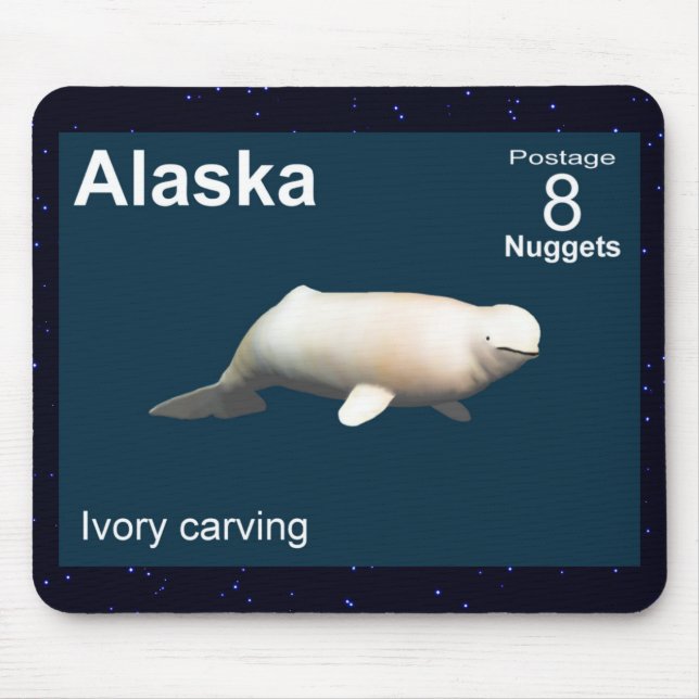 Ivory Beluga Mouse Pad (Front)