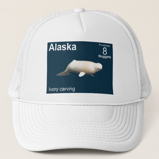 Ivory Beluga Trucker Hat (Front)