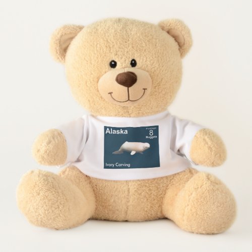 Ivory Beluga Whale _ Alaska Postage Teddy Bear