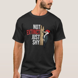 Ivory-Billed Woodpecker, Extinct & Endangered Wood T-Shirt
