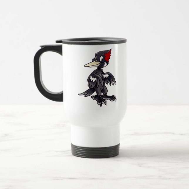 Ivory-Billed Woodpecker Travel Mug (Left)