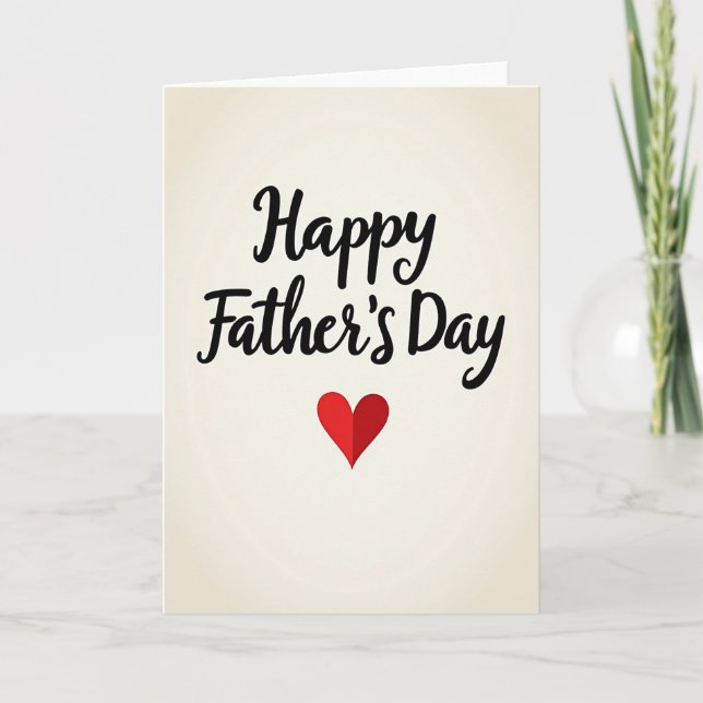 Ivory Black Fathers Day Card (Front)