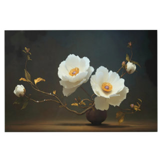 Ivory Bloom Elegance Metal Print