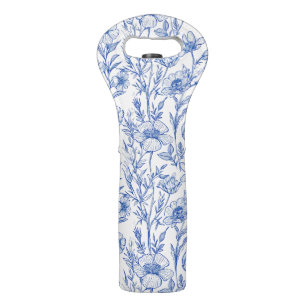 Ivory Bloom Elegance Wine Bag