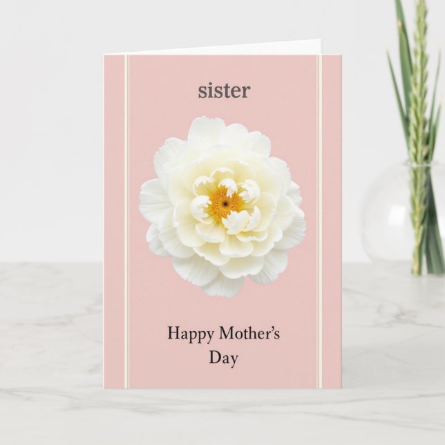 Ivory Bloom Mothers Card (Front)