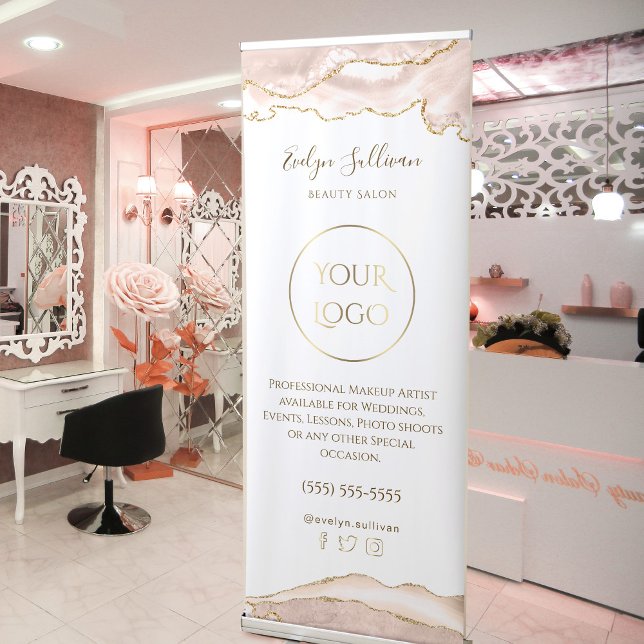 ivory blush agate retractable banner (Creator Uploaded)