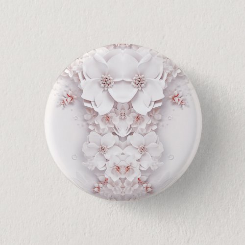 Ivory Blush Pink Floral Button