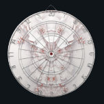 Ivory Blush Pink Floral Dartboard<br><div class="desc">Beautiful Ivory Blush Pink Floral Dartboard</div>