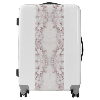 Ivory Blush Pink Floral Luggage by Unique_Accessories at Zazzle