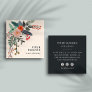 Ivory | Boho Floral Square Business Card