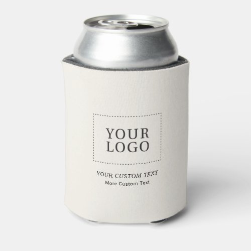 Ivory Branded Custom Business Logo Promotional Can Cooler