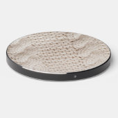 Ivory Cable Knit Pattern Wireless Charger (Front 2)