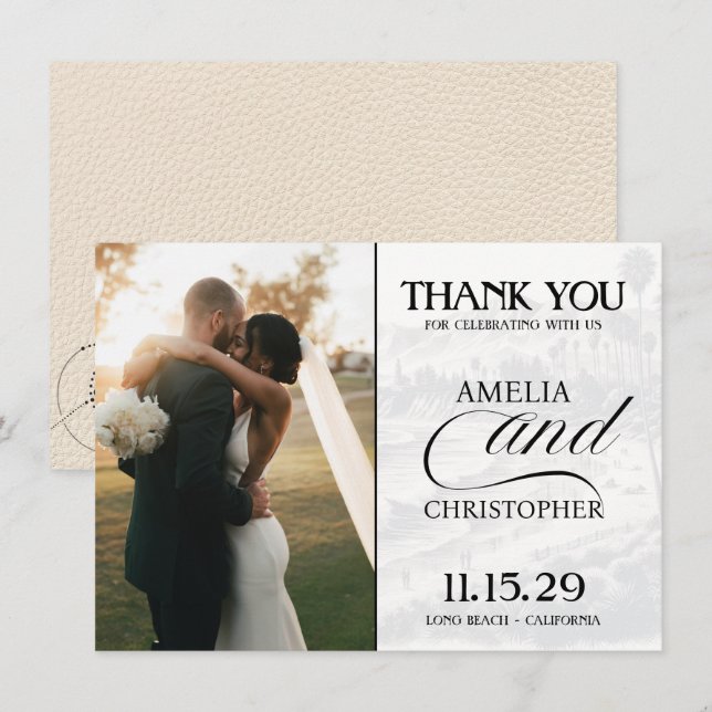 Ivory California Passport Thank You Card (Front/Back)