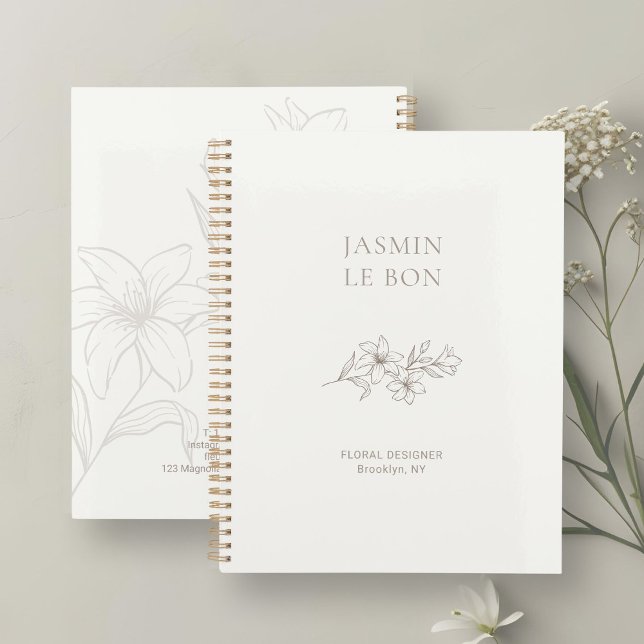 Ivory | Chic Minimalist Floral  Planner (Creator Uploaded)