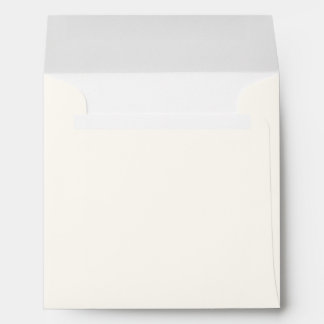 Ivory | Chic Square Wedding Invitation Envelope