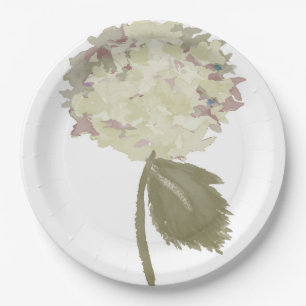 Ivory Chrysanthemum Paper Plates