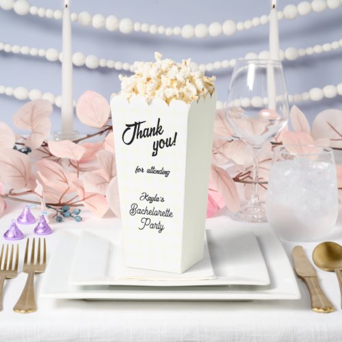 Ivory Circle Pattern Bachelorette Party Favor Boxes
