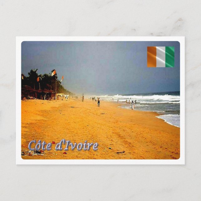 Ivory Coast - Beach - Postcard (Front)