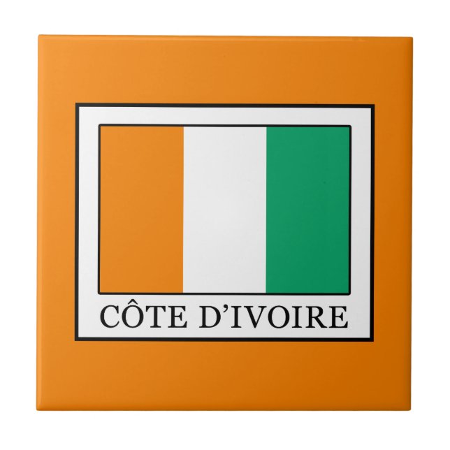 Ivory Coast Ceramic Tile (Front)