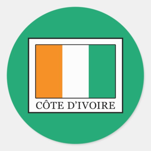 Ivory Coast Classic Round Sticker