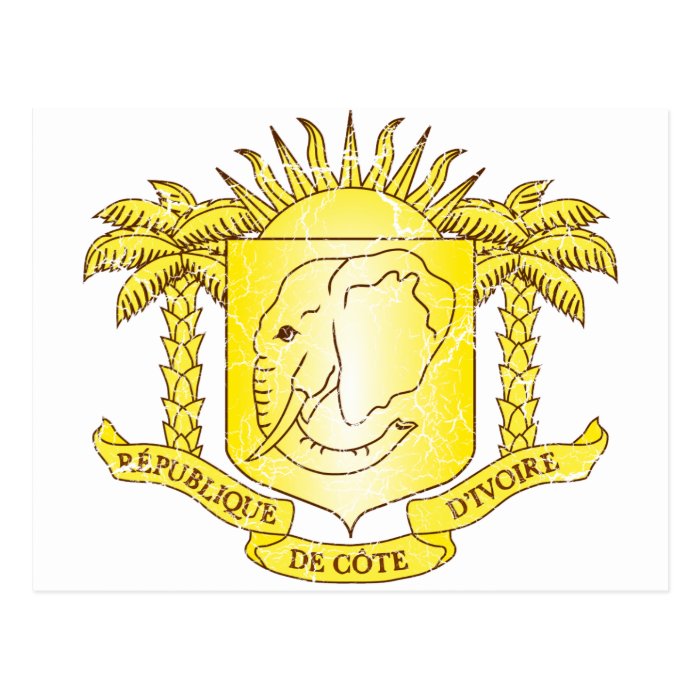 Ivory Coast Coat Of Arms Post Cards