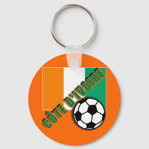 IVORY COAST COTE D'IVOIRE Soccer Fan Tshirts Keychain