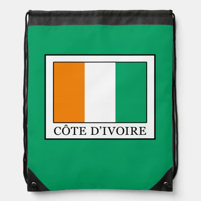 Ivory Coast Drawstring Bag (Front)