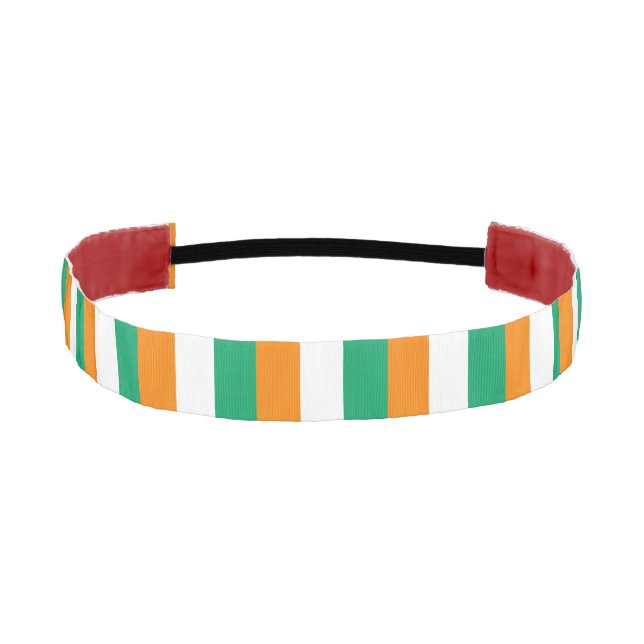 Ivory Coast Flag Athletic Headband (Front)
