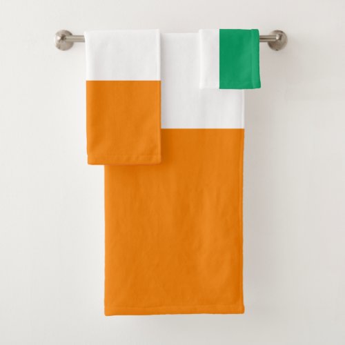 Ivory Coast Flag Bath Towel Set