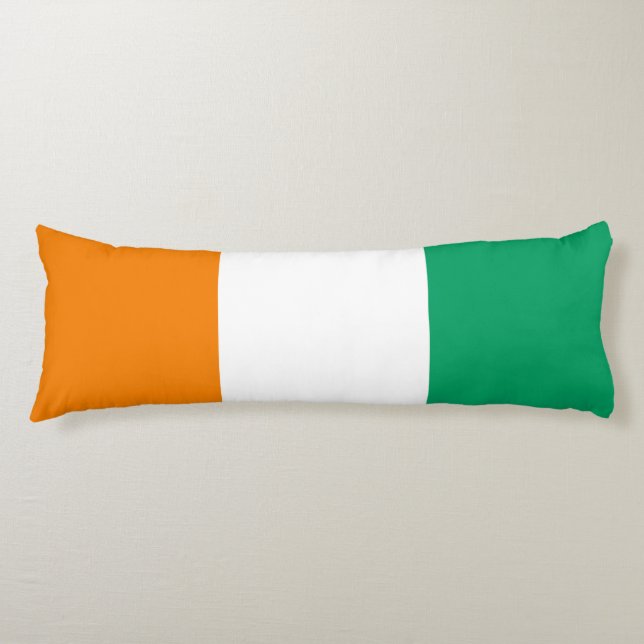 Ivory Coast Flag Body Pillow (Front)