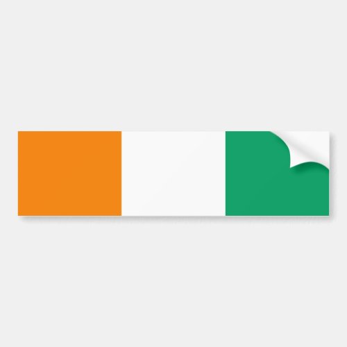 Ivory Coast Flag Bumper Sticker