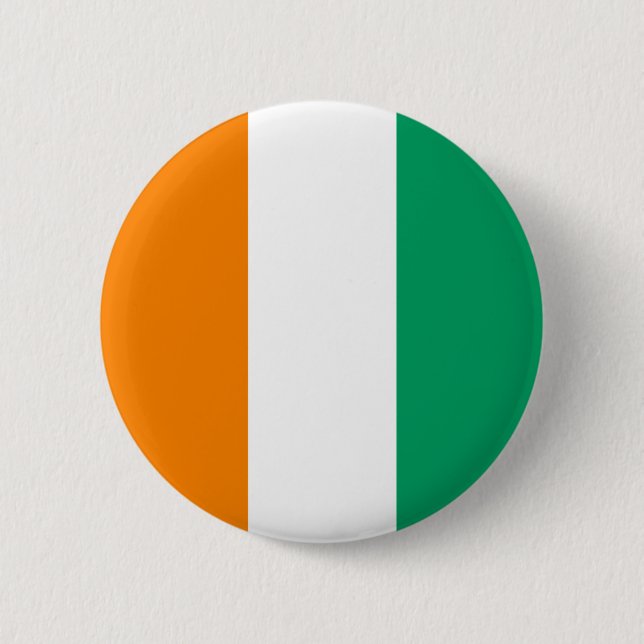 Ivory Coast Flag Button (Front)