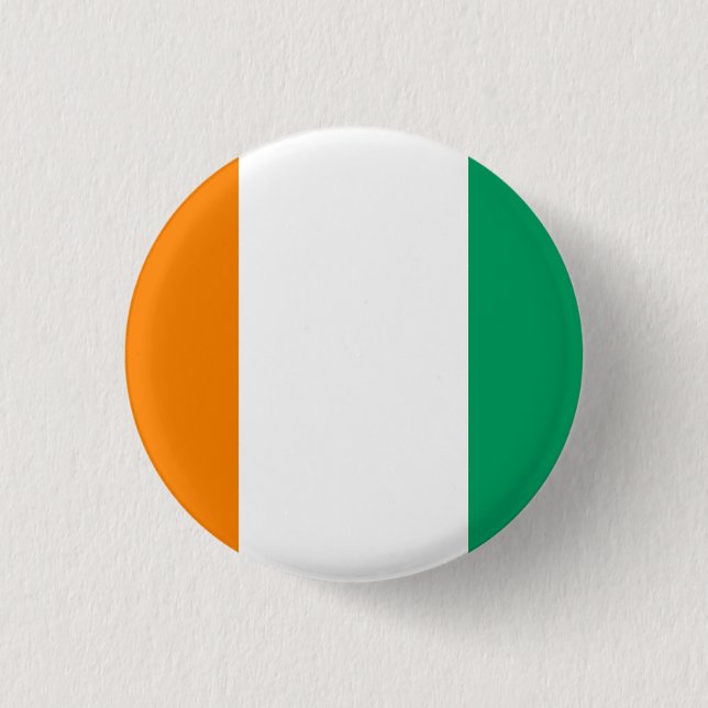 Ivory Coast Flag Button (Front)