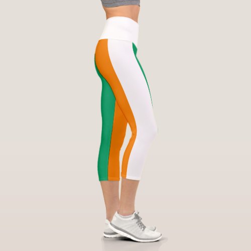 Ivory Coast Flag Capri Leggings