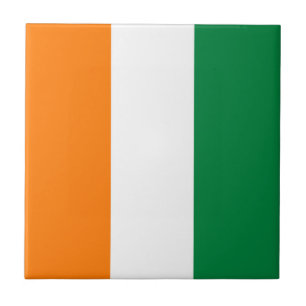 Ivory Coast flag Ceramic Tile