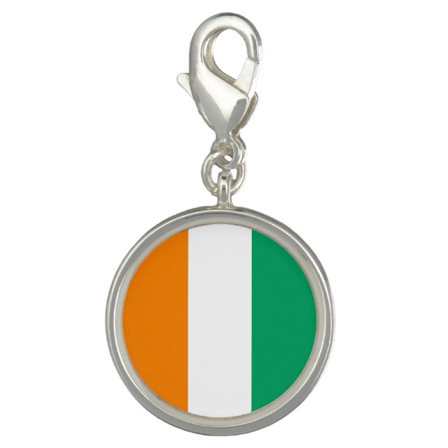 Ivory Coast Flag Charm (Front)