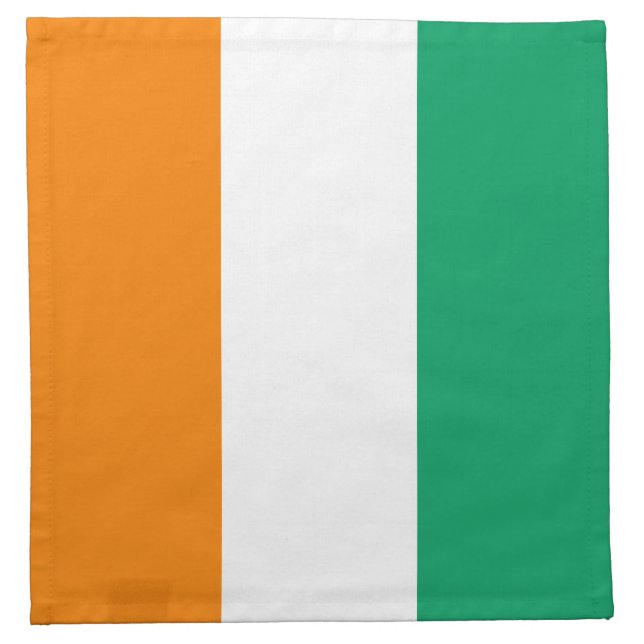 Ivory Coast Flag Cloth Napkin (Front)