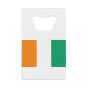 Ivory Coast Flag Credit Card Bottle Opener