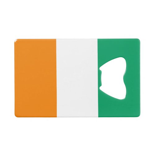 Ivory Coast Flag Credit Card Bottle Opener