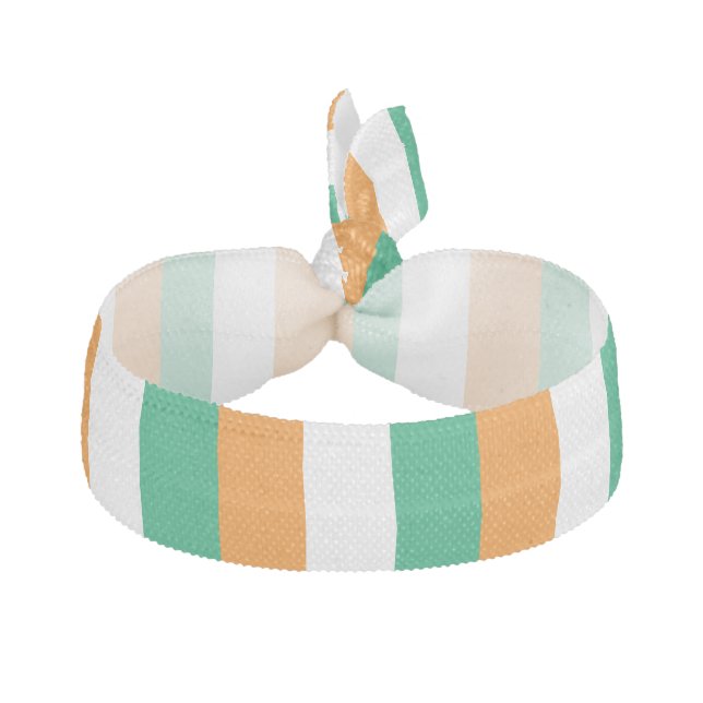 Ivory Coast Flag Elastic Hair Tie (Front)