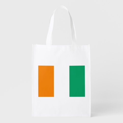 Ivory Coast Flag Grocery Bag