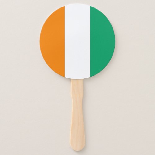 Ivory Coast Flag Hand Fan