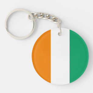Ivory Coast Flag Keychain