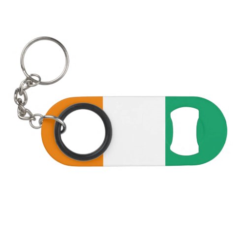 Ivory Coast Flag Keychain Bottle Opener