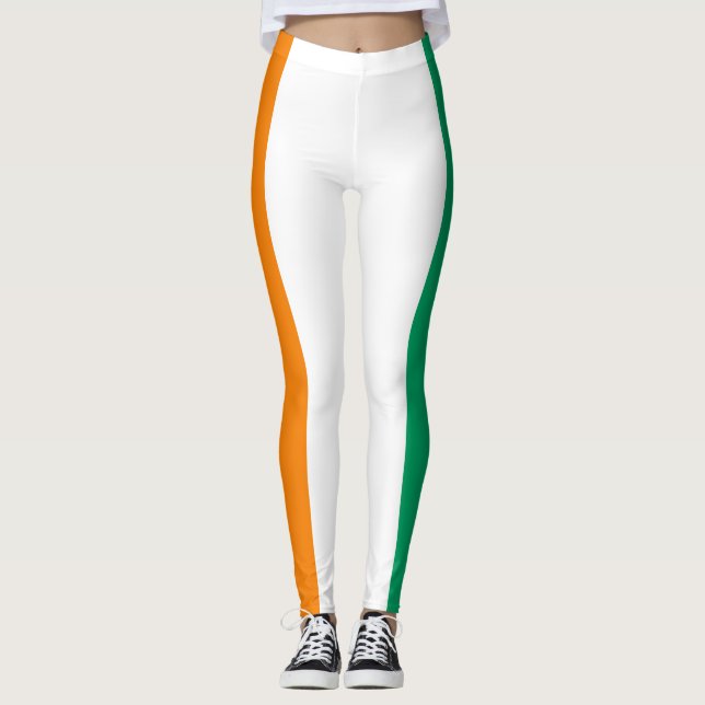 Ivory Coast Flag Leggings (Front)