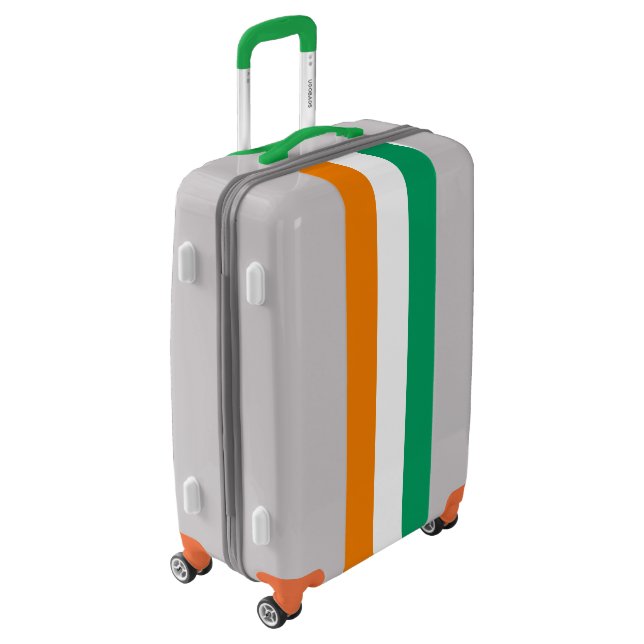 Ivory Coast Flag Luggage (Rotated Left)