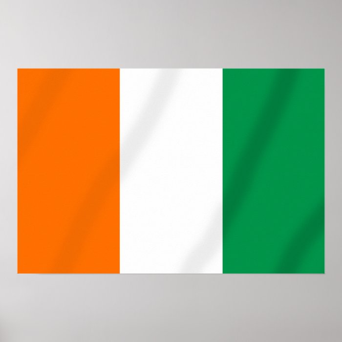 Ivory coast flag of Côte d'Ivoire gifts Poster